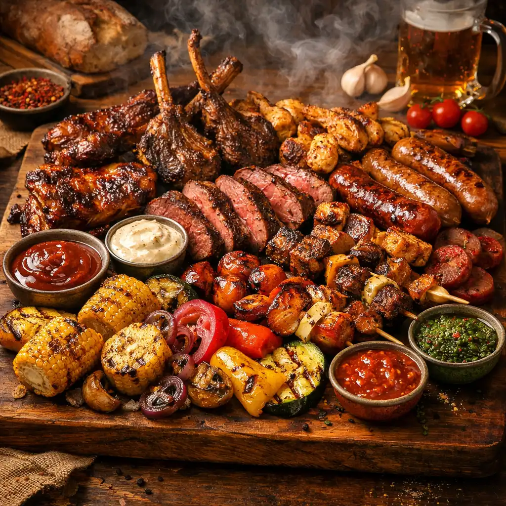 Grand River mixed grill platter for two